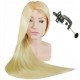 Cap Manechin cu Bust si Par Blond Platinum Lung 70cm + Suport