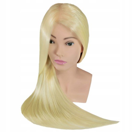 Cap Manechin cu Bust si Par Blond Platinum Lung 70cm + Suport