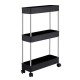 Carucior baie Organizator cu rafturi si Roti 15x40x60cm